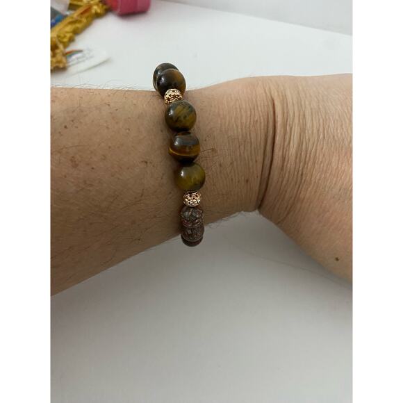 tigers eye jasper bracelet - Picture 1 of 4